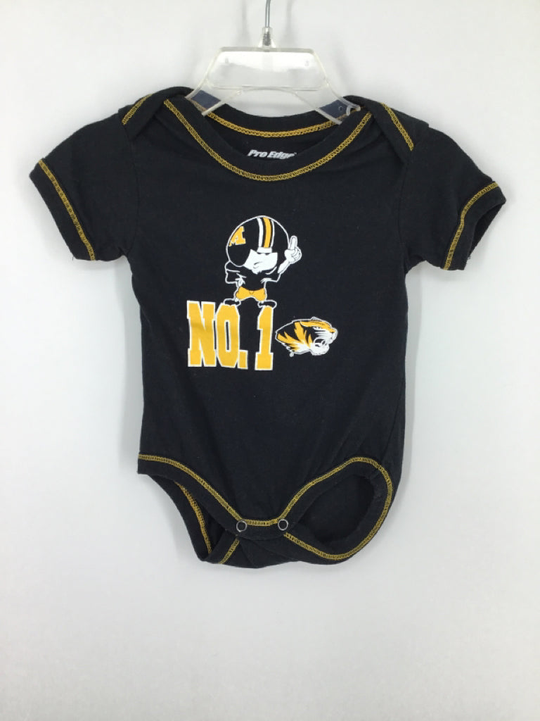 ProEdge Child Size 6-9 Months Black Onesie