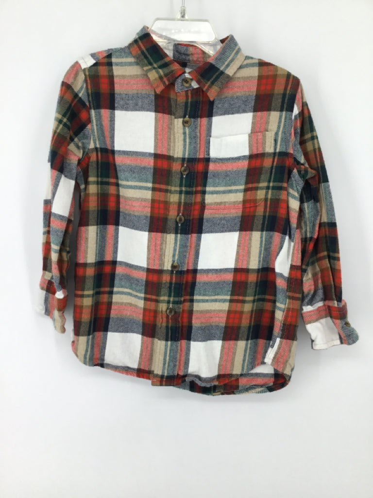 Crewcuts Child Size 3 Red Plaid Shirt - boys