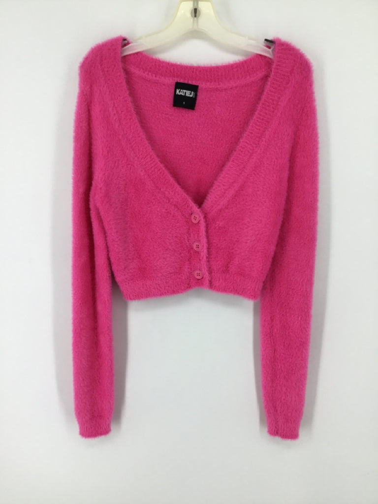 Katie J Child Size 6 Pink Sweater - girls