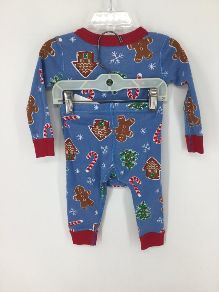 Moon & Back by Hanna Andersson Child Size 18-24 Months Blue Christmas Pajamas