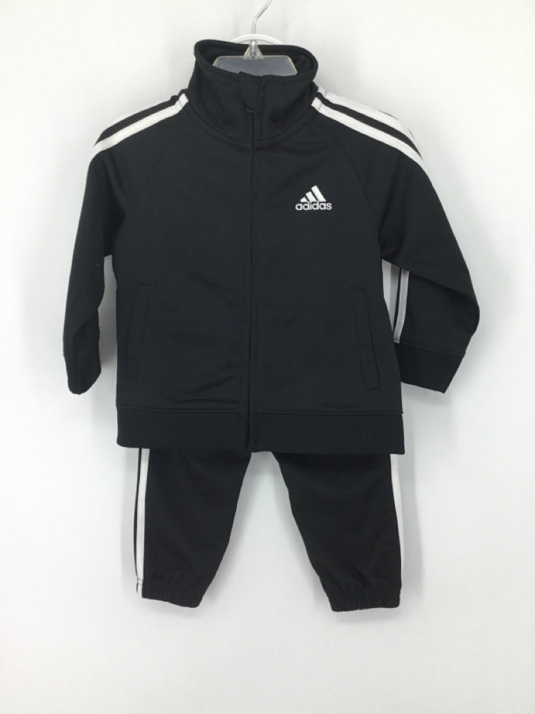 Adidas Child Size 12 Months Black Solid Outfit - boys