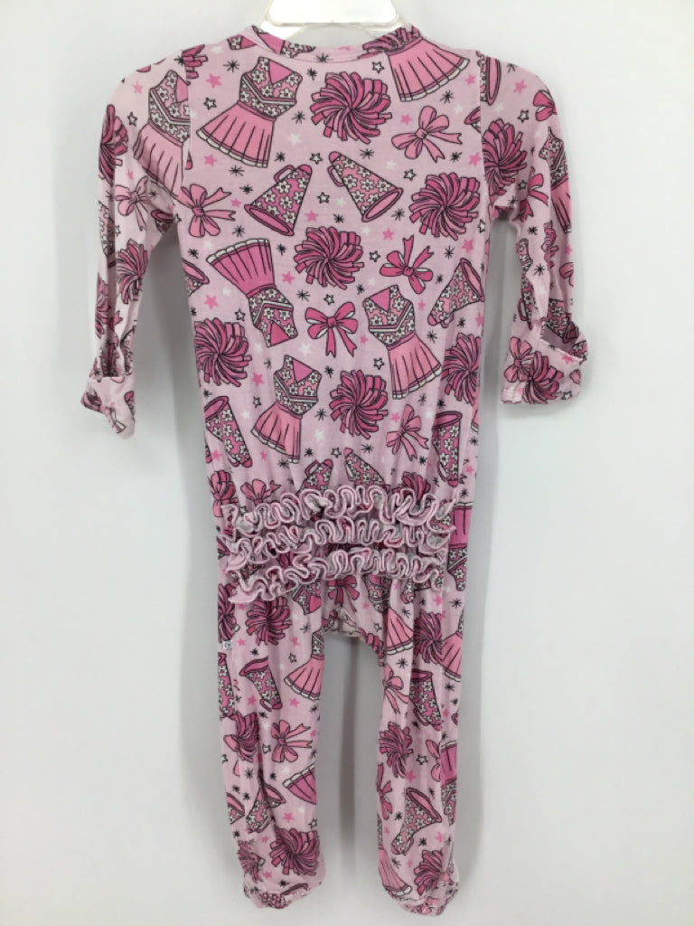 Caden Lane Child Size 6-9 Months Pink Sleepers