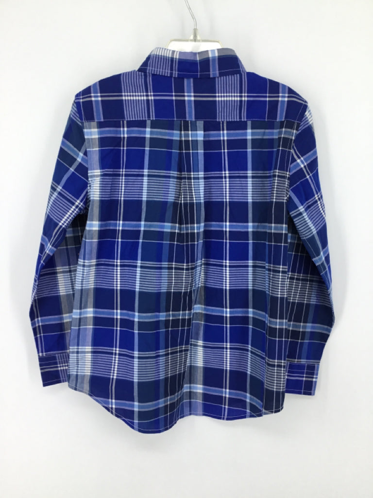 Ralph Lauren Child Size 6 Blue Plaid Shirt - boys