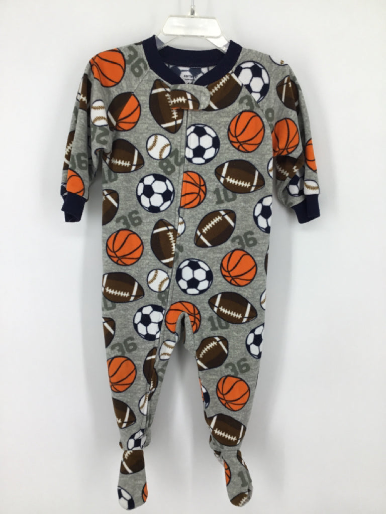 Carter's Child Size 12 Months Gray Sleepers
