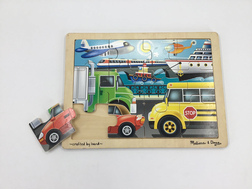Melissa & Doug Wooden Puzzle - On the Go