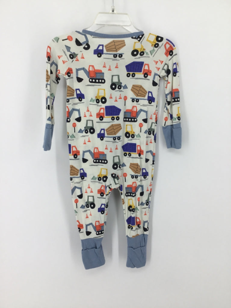 Little Sleepies Child Size 3-6 Months Blue Print Pajamas - boys
