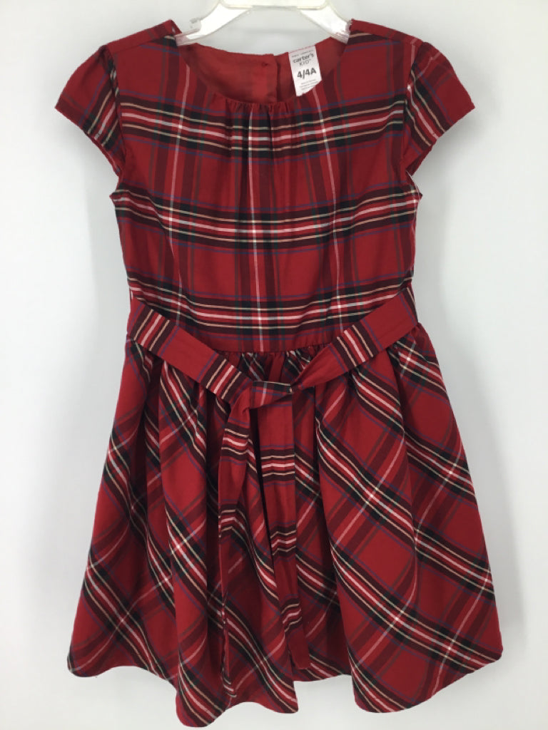 Carter's Child Size 4 Red Dress - girls