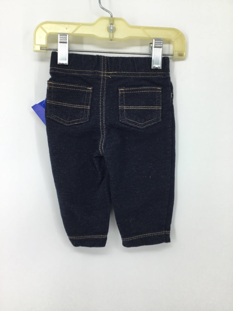Carter's Child Size 6 Months Blue Solid Pants - boys