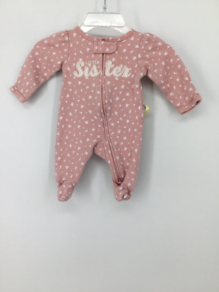 Carter's Child Size Preemie Pink Sleepers
