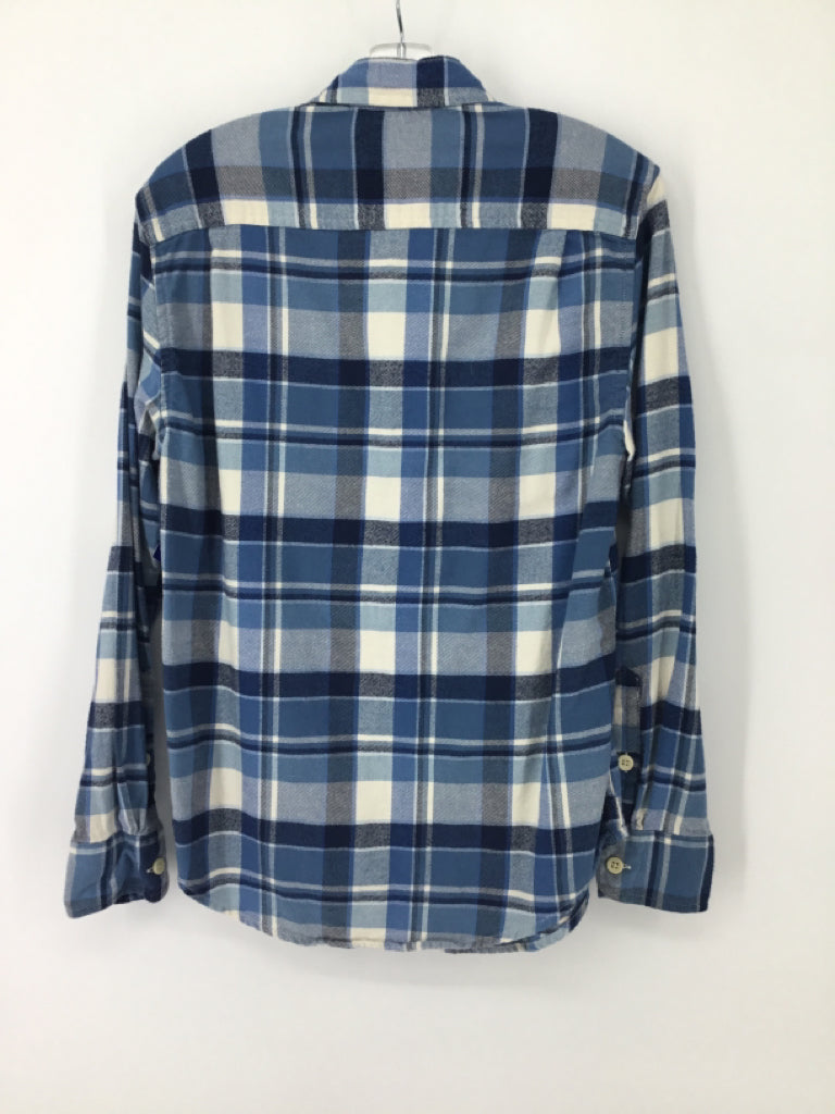 Crewcuts Child Size 12 Blue Plaid Shirt - boys