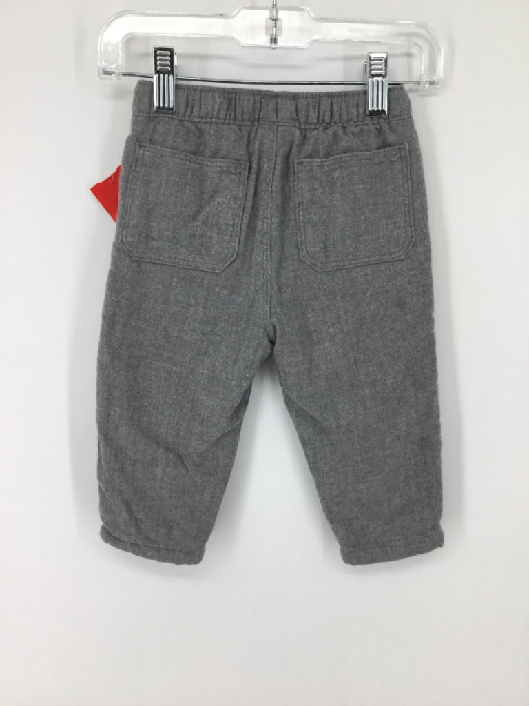 Little Planet Child Size 12 Months Gray Solid Pants - boys