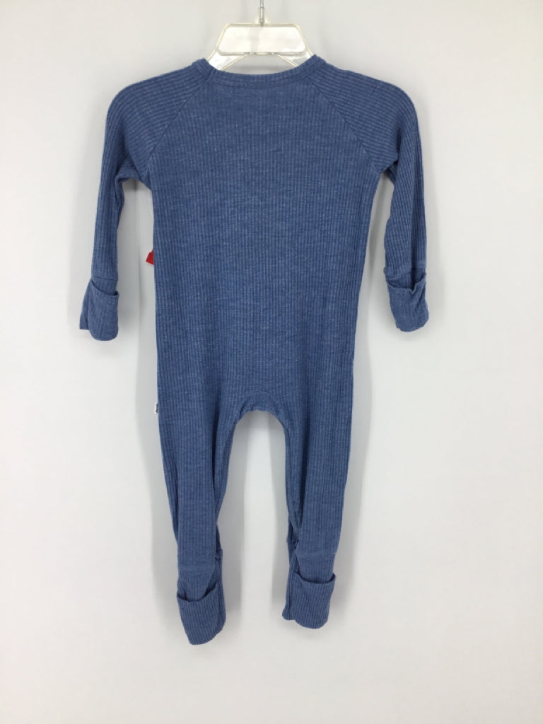 Little Sleepies Child Size 3-6 Months Blue Solid Outfit - boys