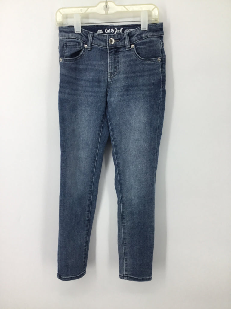Cat & Jack Child Size 10 Blue Solid Jeans - boys