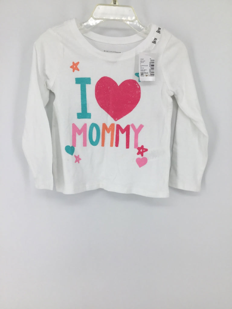 Childrens Place Child Size 2 White T-shirt - girls