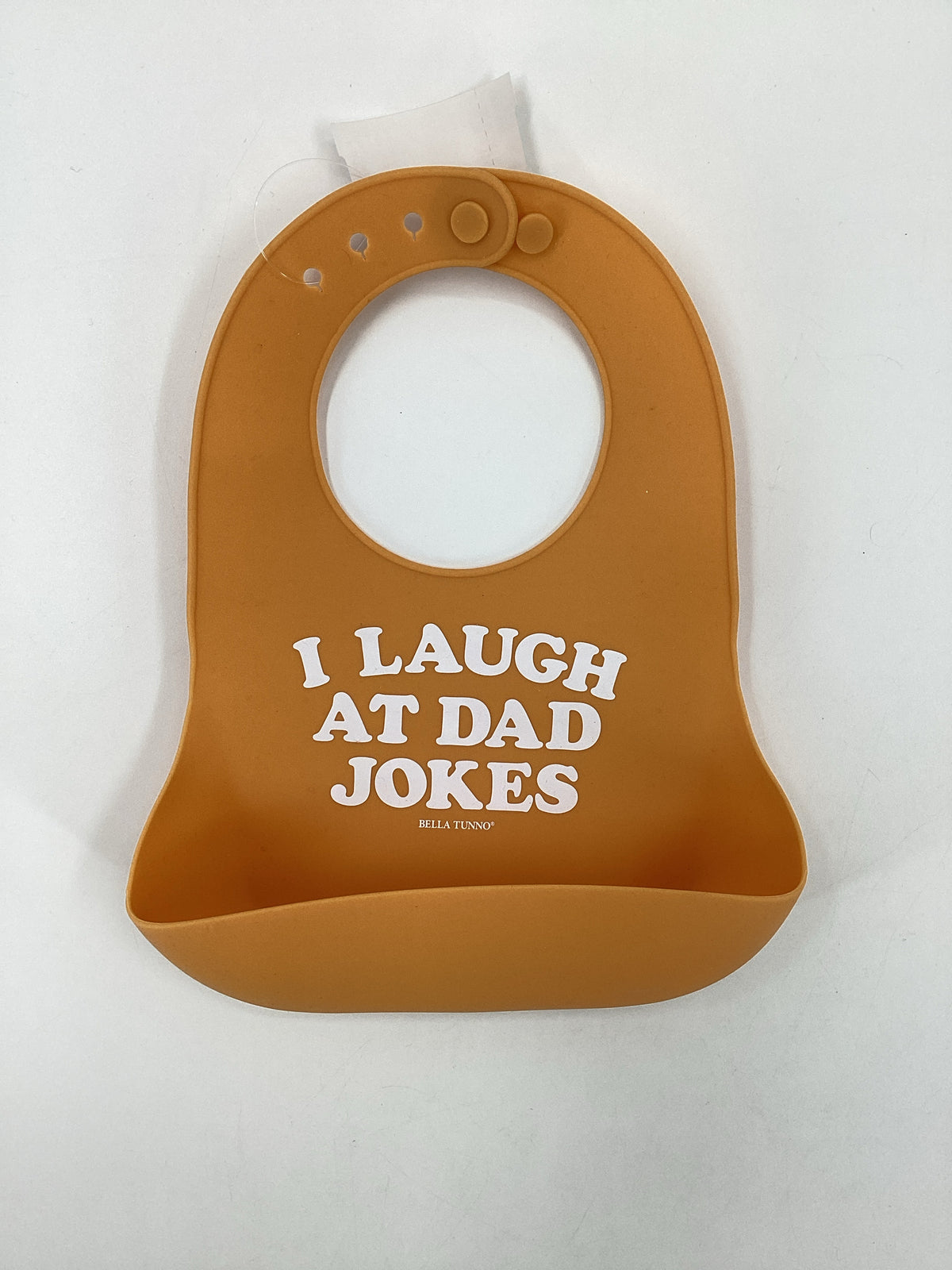 Bella Tunno Orange Silicone Bib