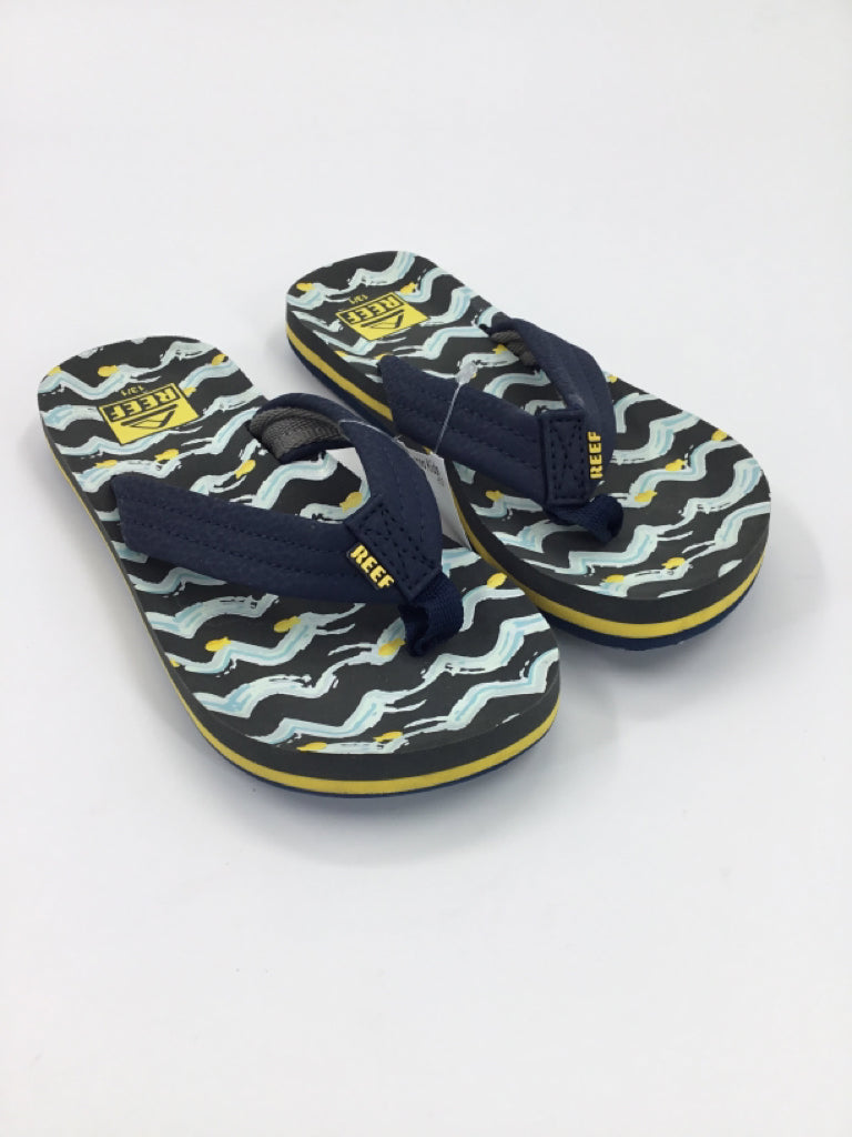Reef Child Size 13 Navy Sandals/Flip Flops