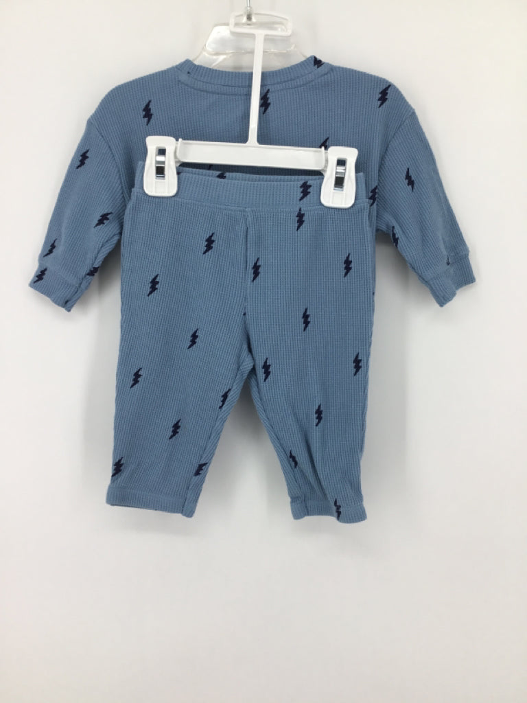 Cat & Jack Child Size 3-6 Months Blue Print Outfit - boys
