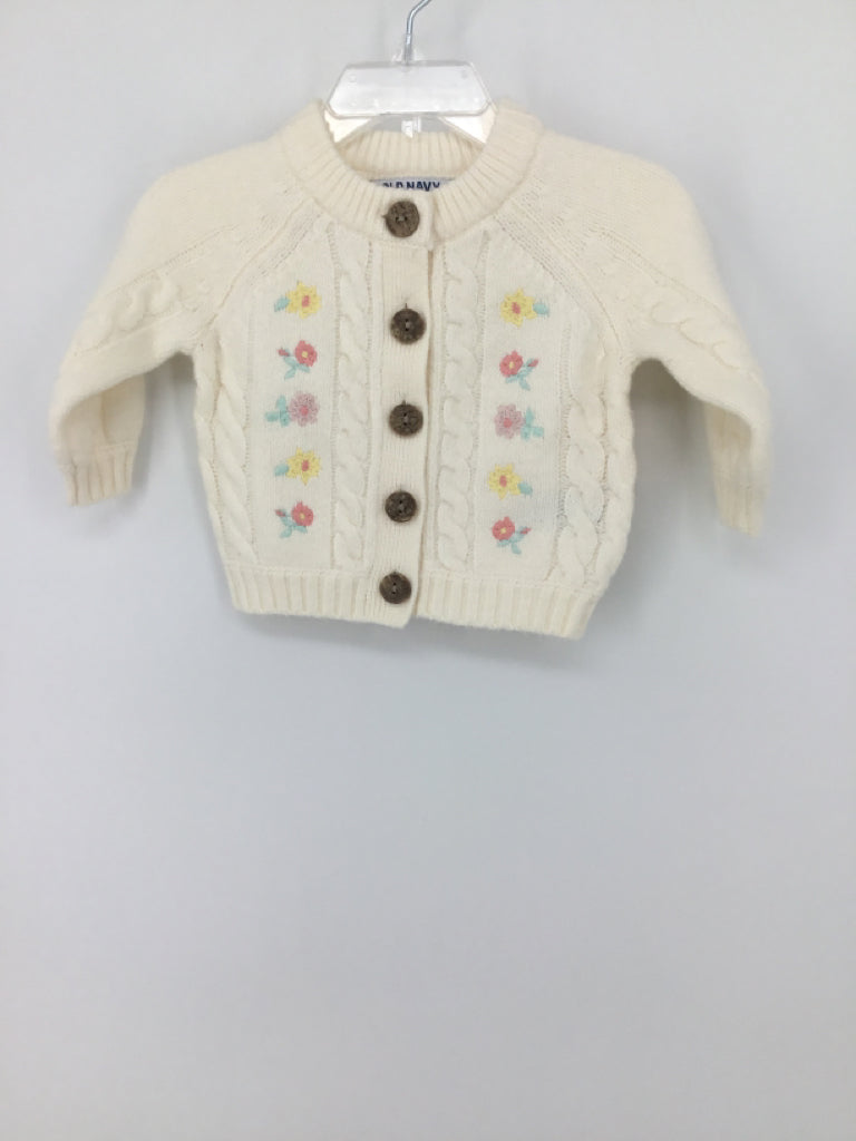 Old Navy Child Size 0-3 Months Cream Sweater - girls