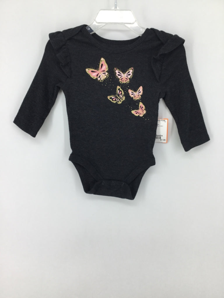 jumping beans Child Size 6 Months Gray Onesie