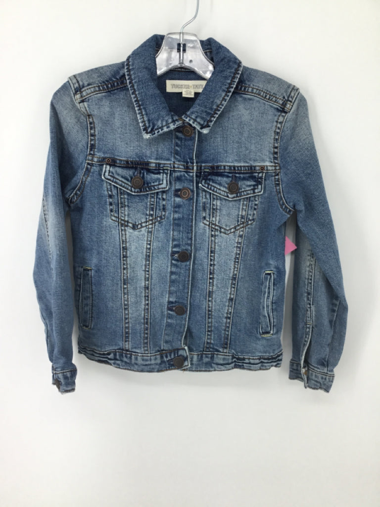Tuck & Bundle Child Size 8 Blue Solid Jacket - boys