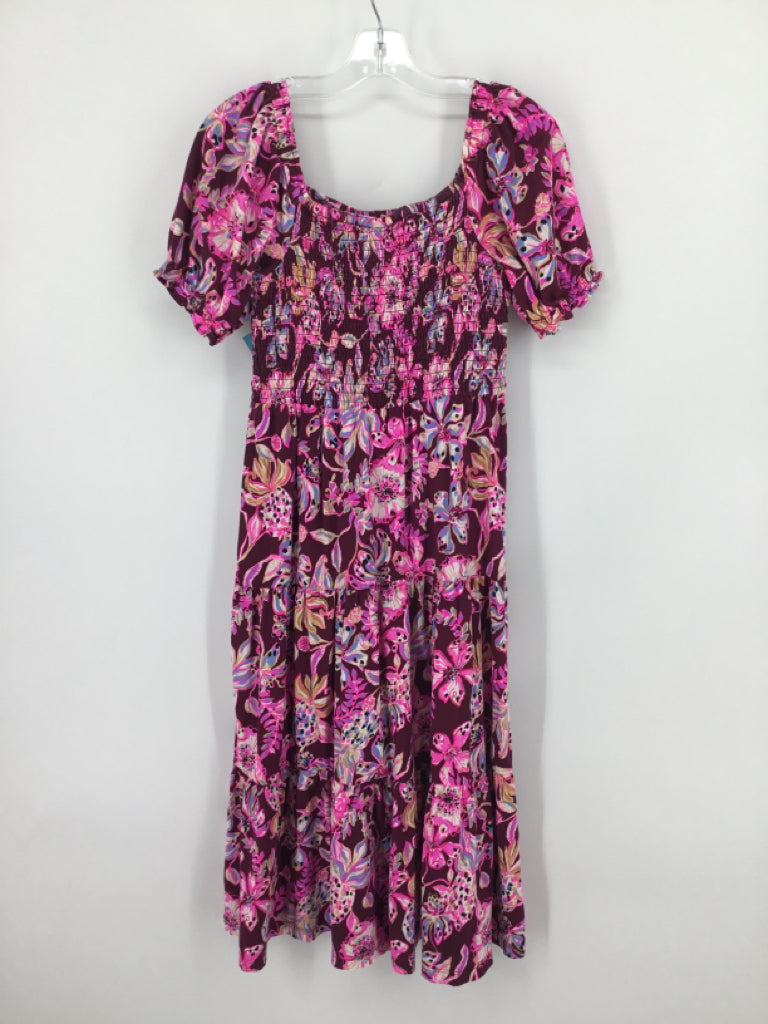 Lilly Pulitzer Child Size 8 Burgundy Dress - girls