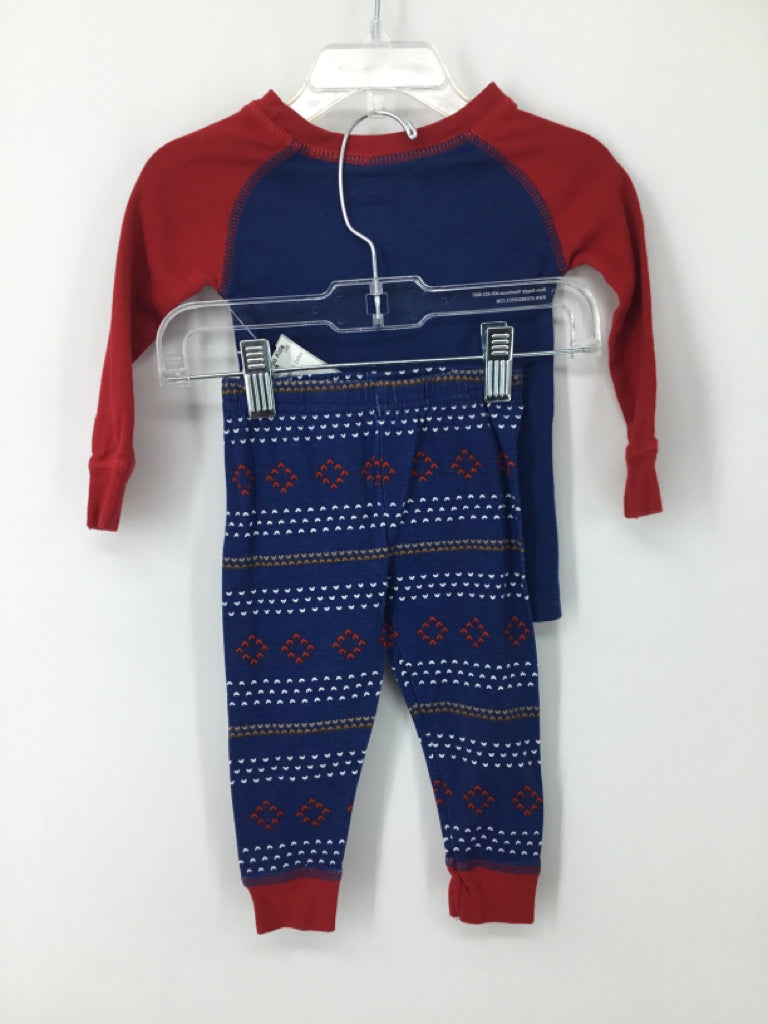 Koala Kids Child Size 12 Months Blue screen printed Pajamas - boys