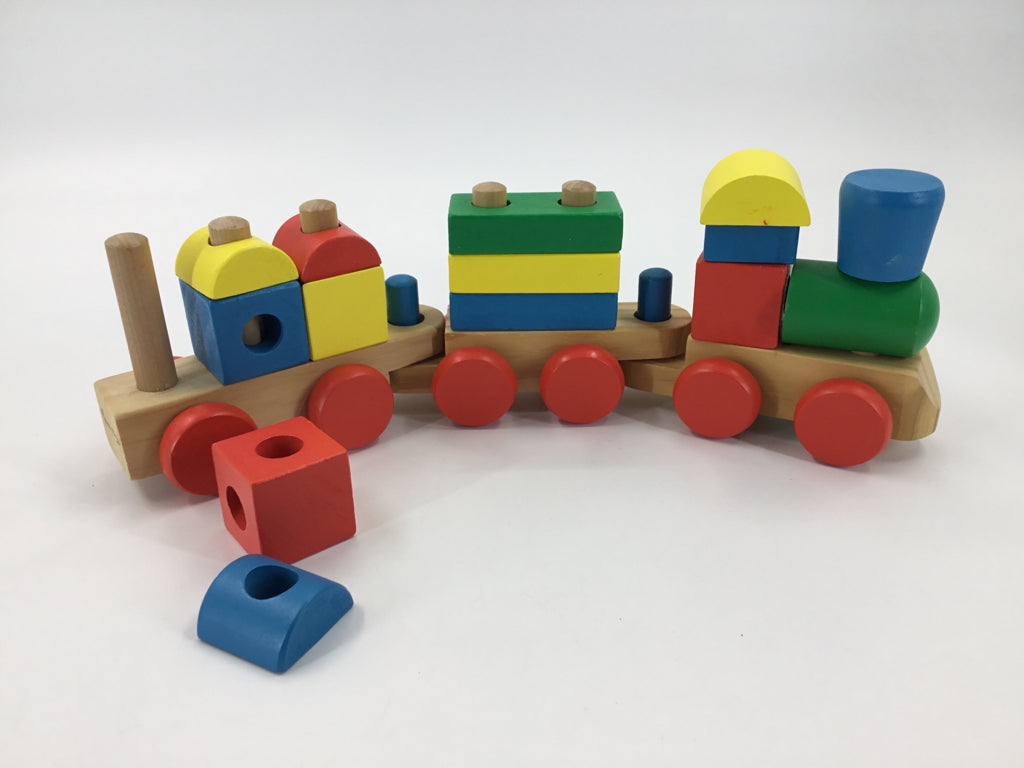 Melissa & Doug Wooden Stacking Train