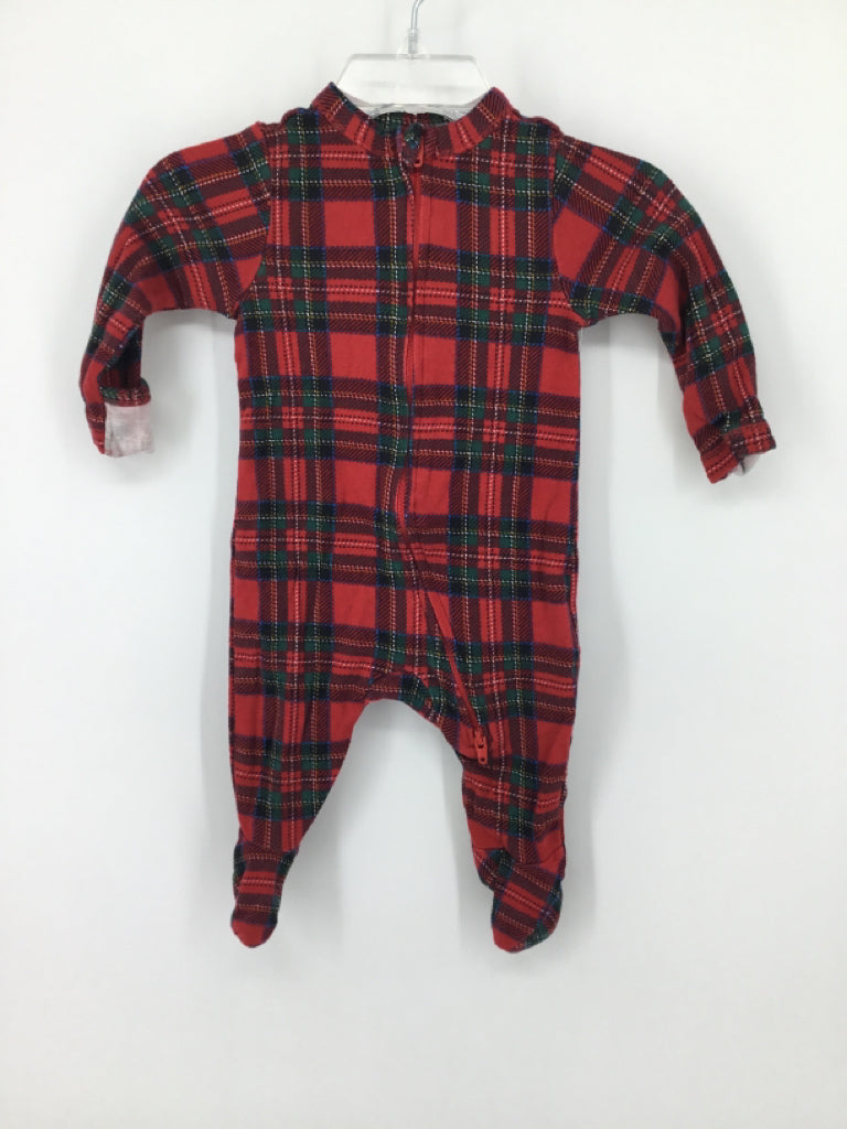 Old Navy Child Size 0-3 Months Red Sleepers