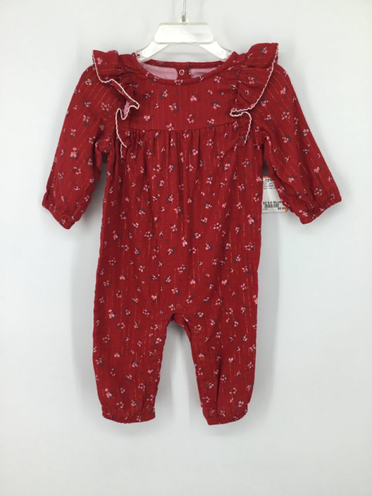 cloud island Child Size 6-9 Months Red Outfit - girls
