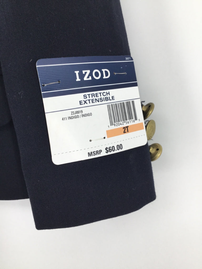 Izod Child Size 2 Navy Solid Blazer - boys