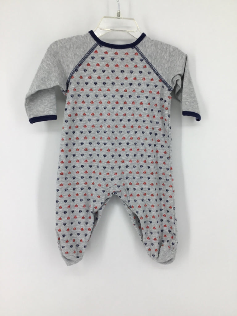 Little Me Child Size 6 Months Gray Sleepers
