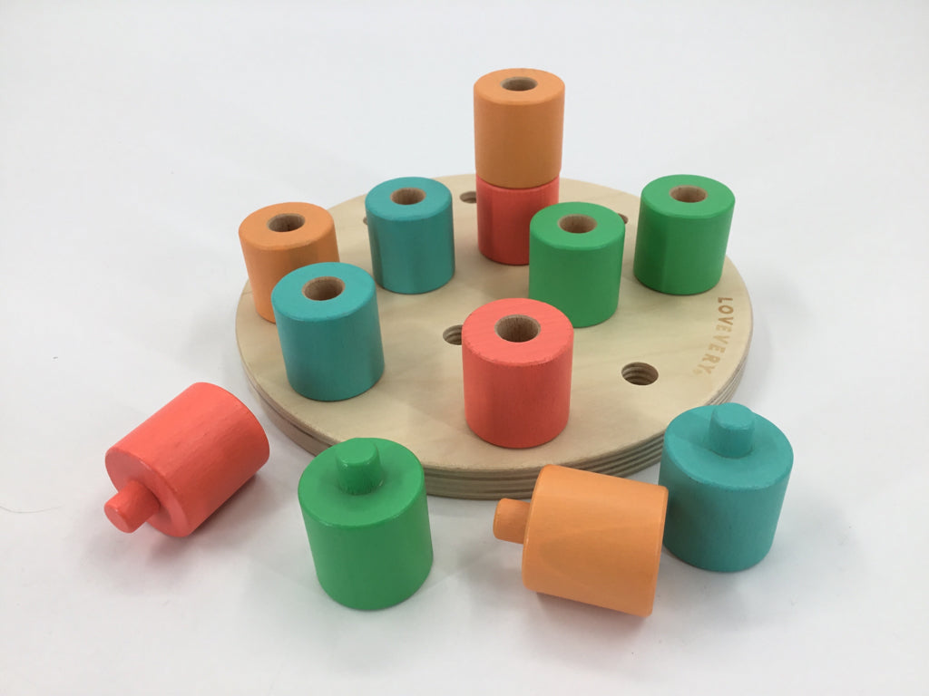 Lovevery Wooden Stacking Peg Board