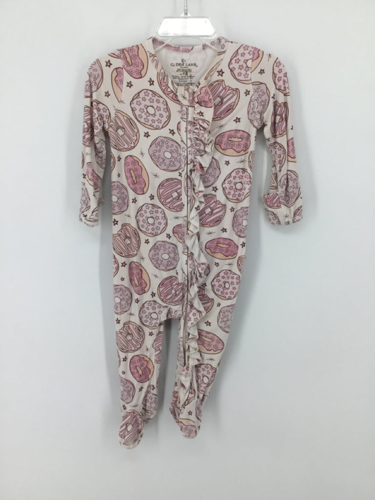 Caden Lane Child Size 6-9 Months Pink Sleepers