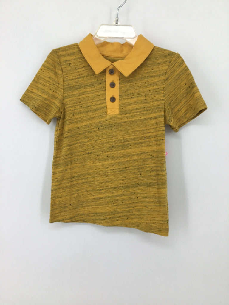 Cat & Jack Child Size 18 Months Yellow Marbled Shirt - boys