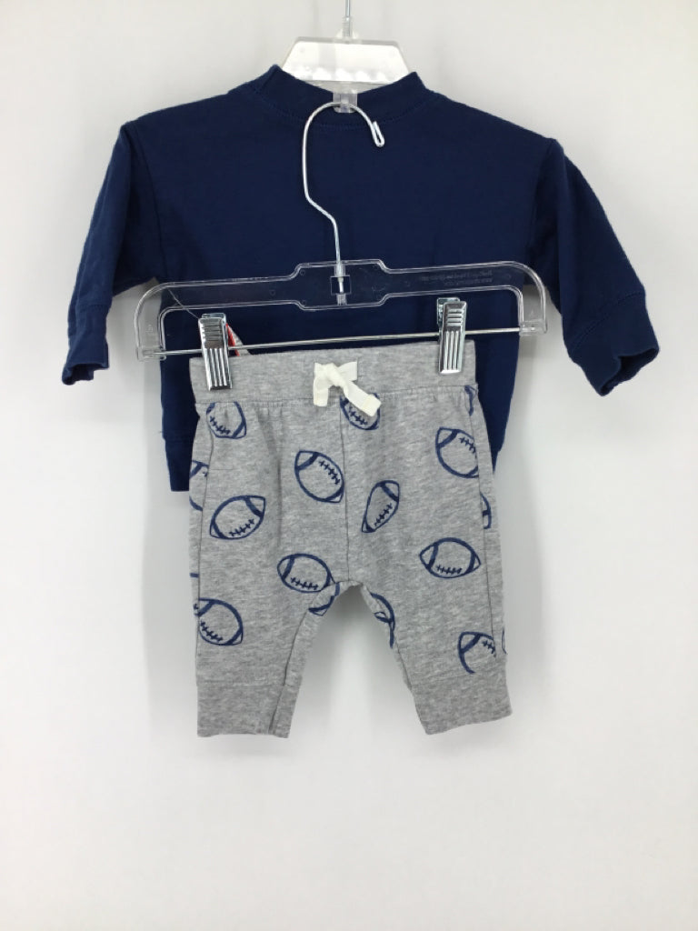 Just One You Made by Carters Child Size 3 Months Blue Sports Outfit - boys