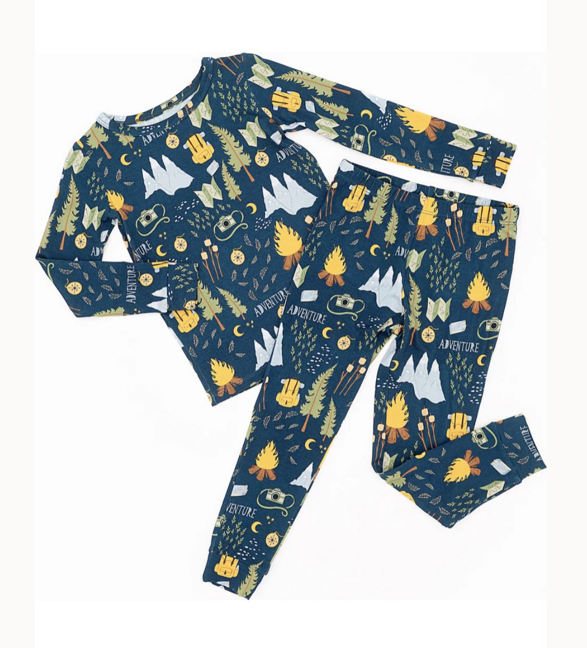 Bird & Bean - Long Sleeved PJ Set (Camping Adventure)
