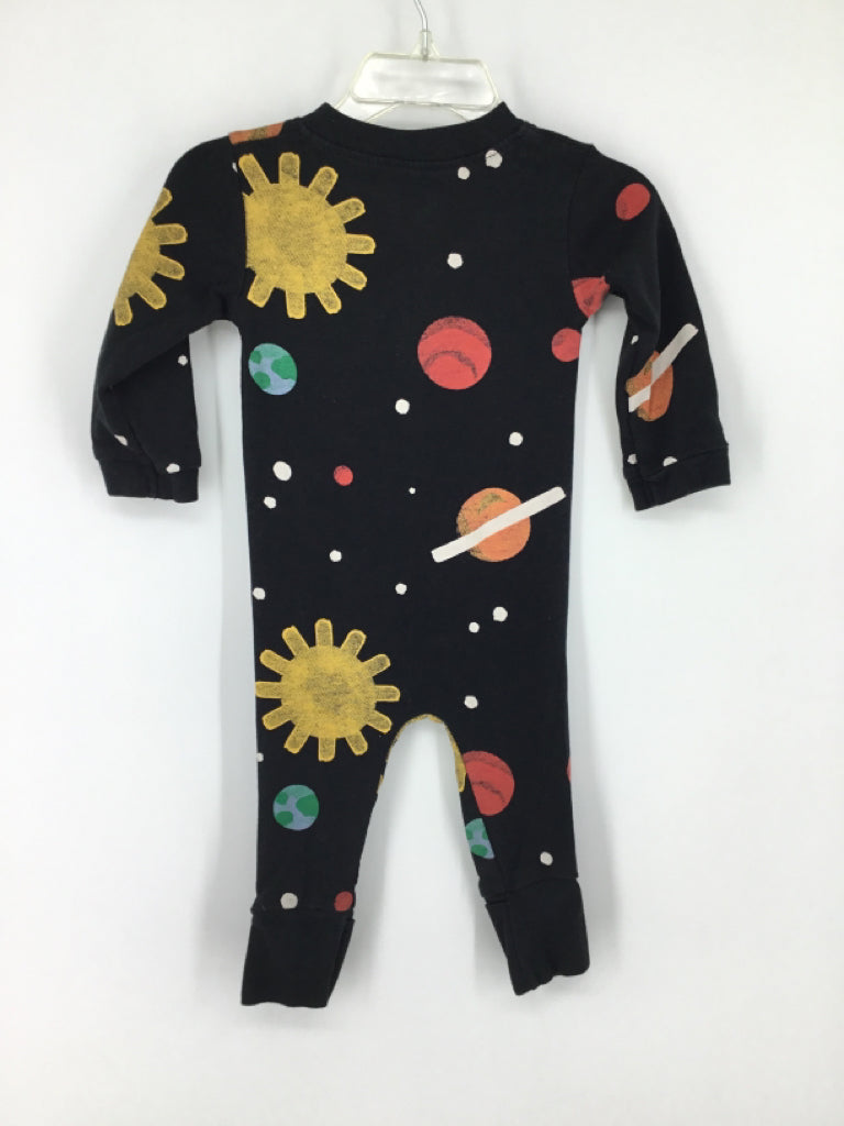 Monica + Andy Child Size 3-6 Months Black Print Pajamas - boys