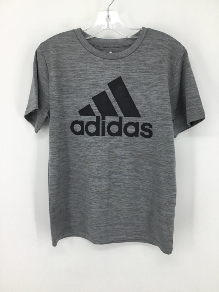 Adidas Child Size 8 Gray screen printed T-shirt - boys