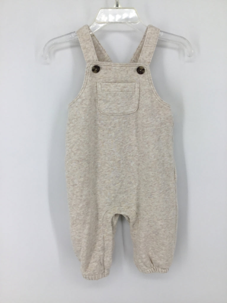 Old Navy Child Size 3-6 Months Tan Solid Overalls - boys