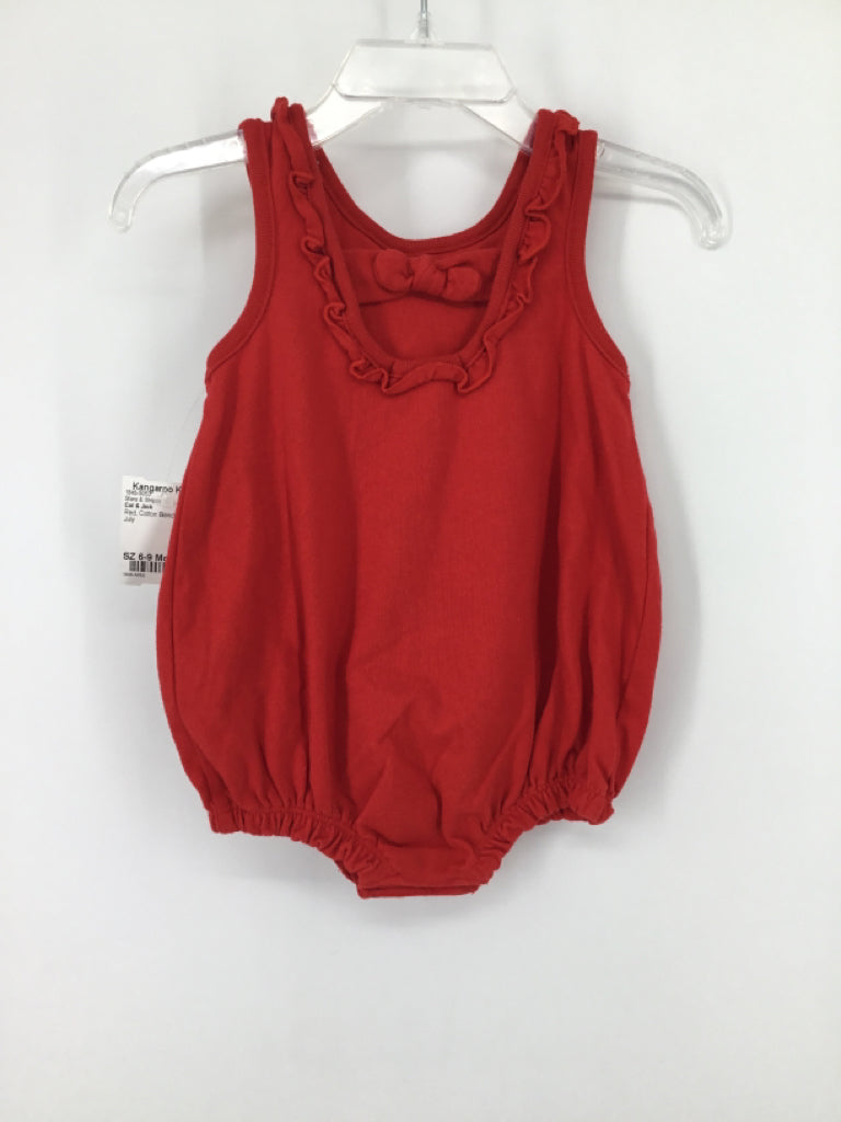 Cat & Jack Child Size 6-9 Months Red Stars & Stripes Outfit