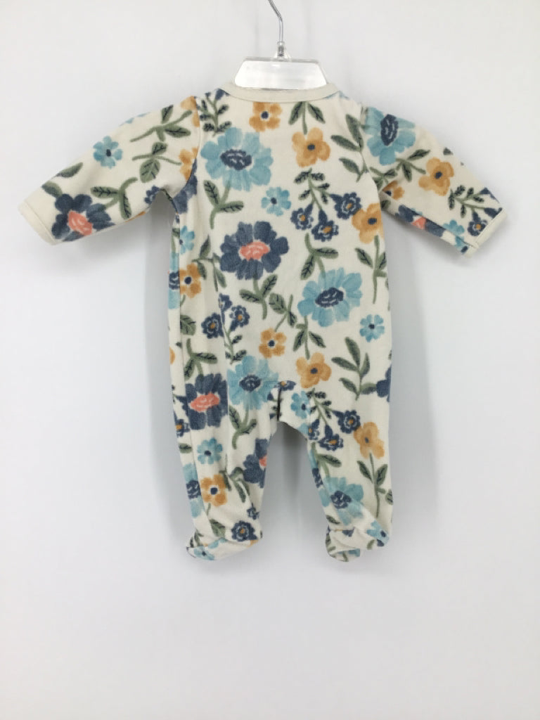 Carter's Child Size Newborn Cream Sleepers