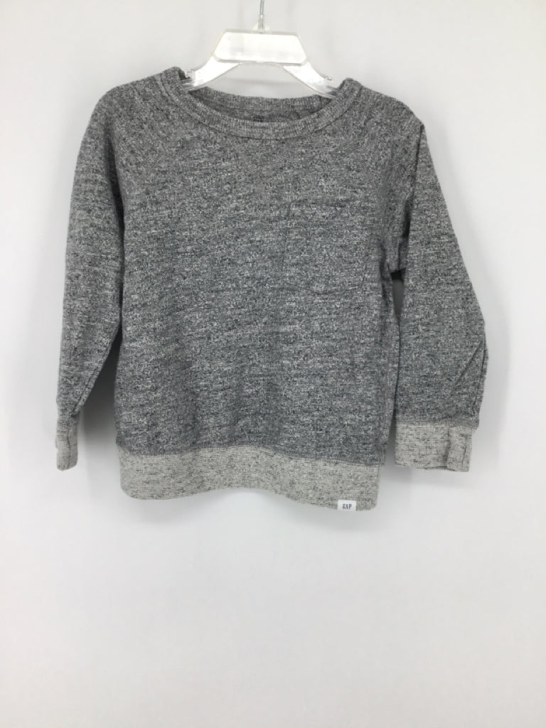 Baby Gap Child Size 4 Gray Marbled Shirt - boys