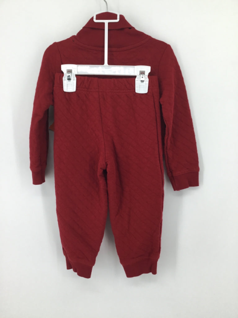 Carter's Child Size 24 Months Red Solid Outfit - boys