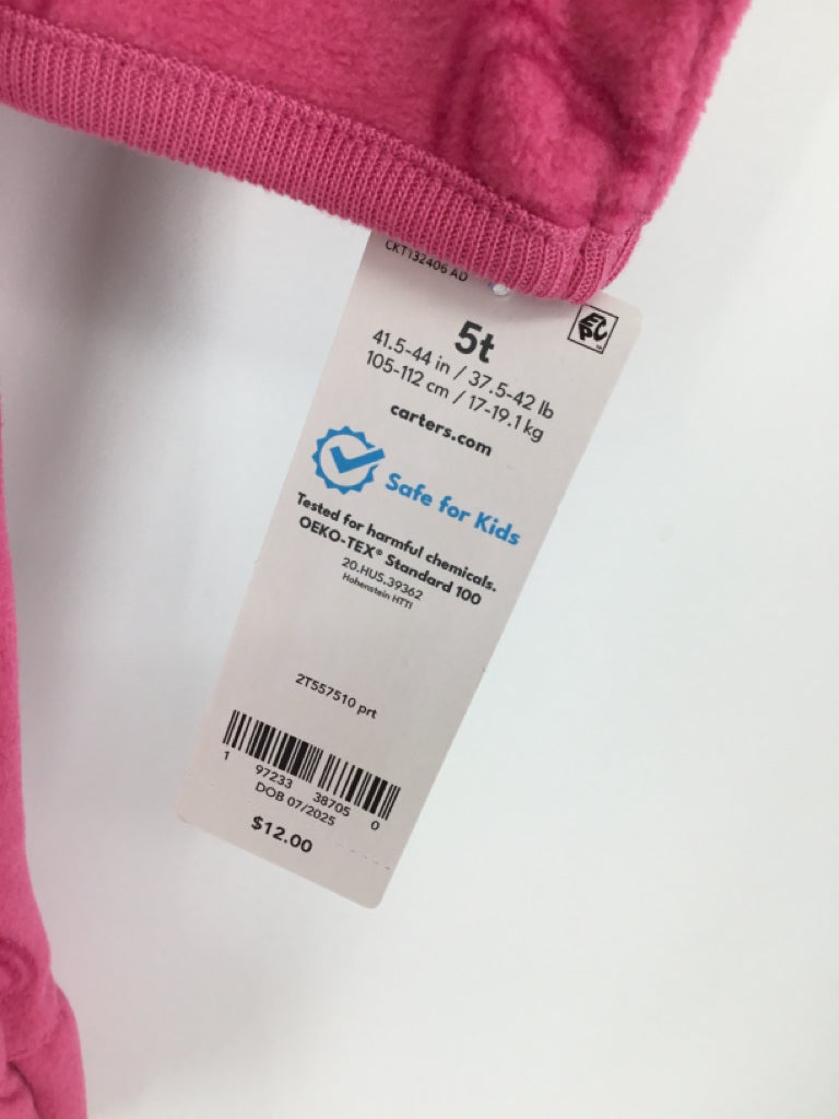 Carter's Child Size 5 Pink Pajamas - girls