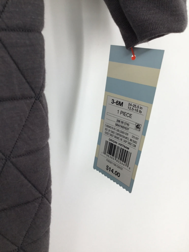Cat & Jack Child Size 3-6 Months Gray Solid Outfit - boys