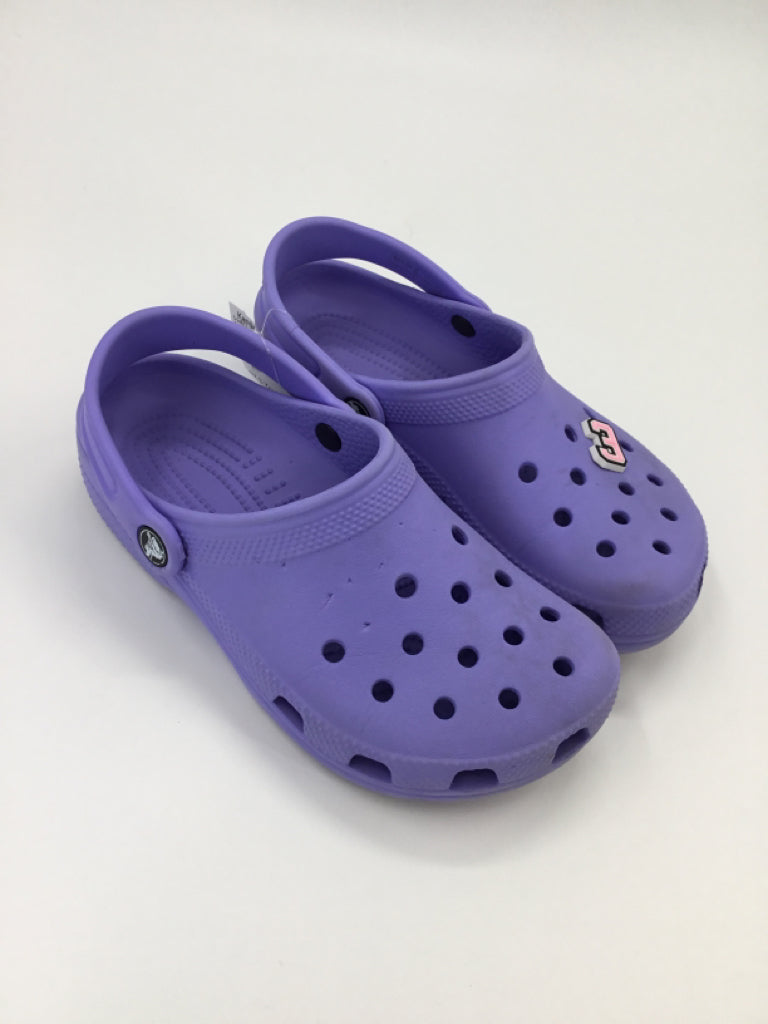 Crocs Child Size 3 Youth Purple Sandals/Flip Flops