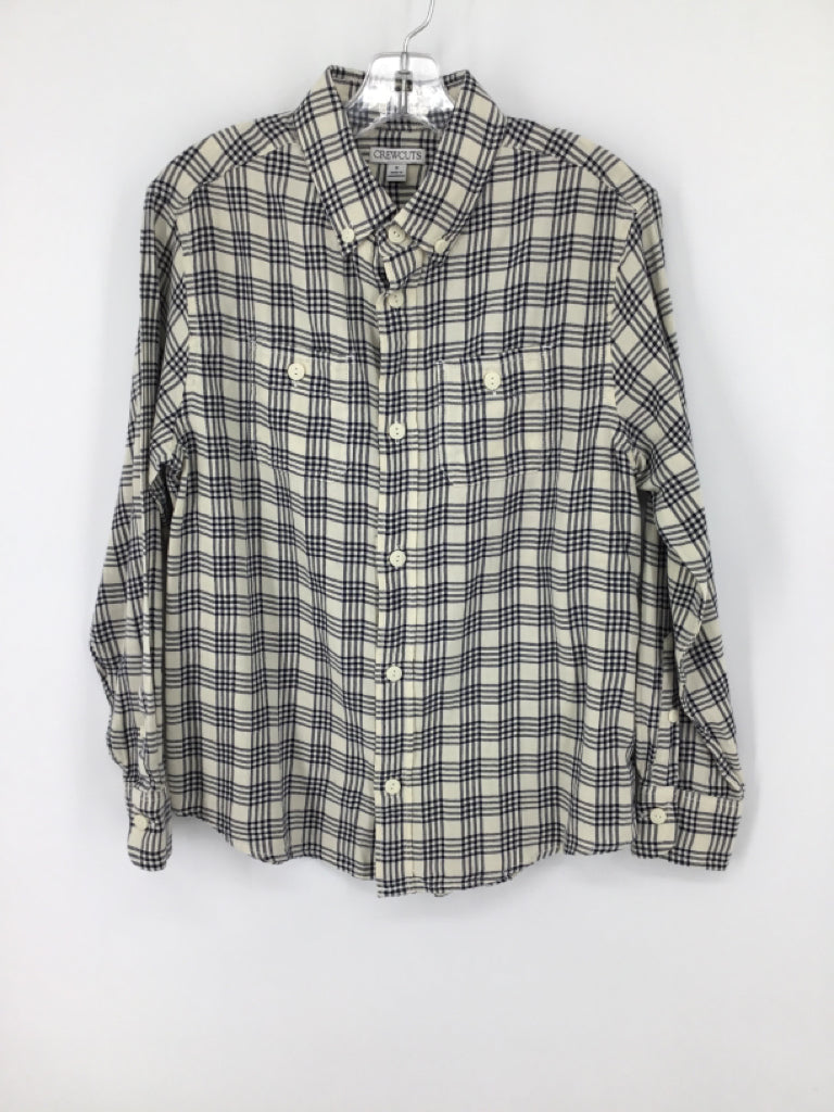 Crewcuts Child Size 12 Navy Plaid Shirt - boys