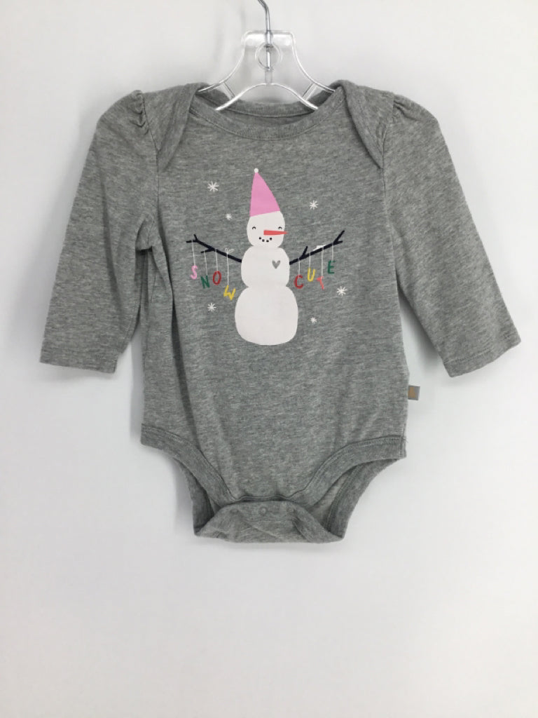 Baby Gap Child Size 3-6 Months Gray Onesie