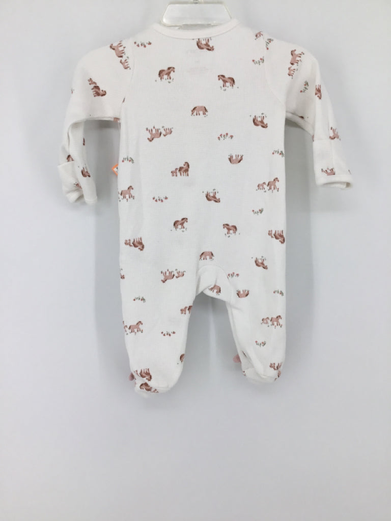 Just One You Made by Carters Child Size 3 Months White Sleepers