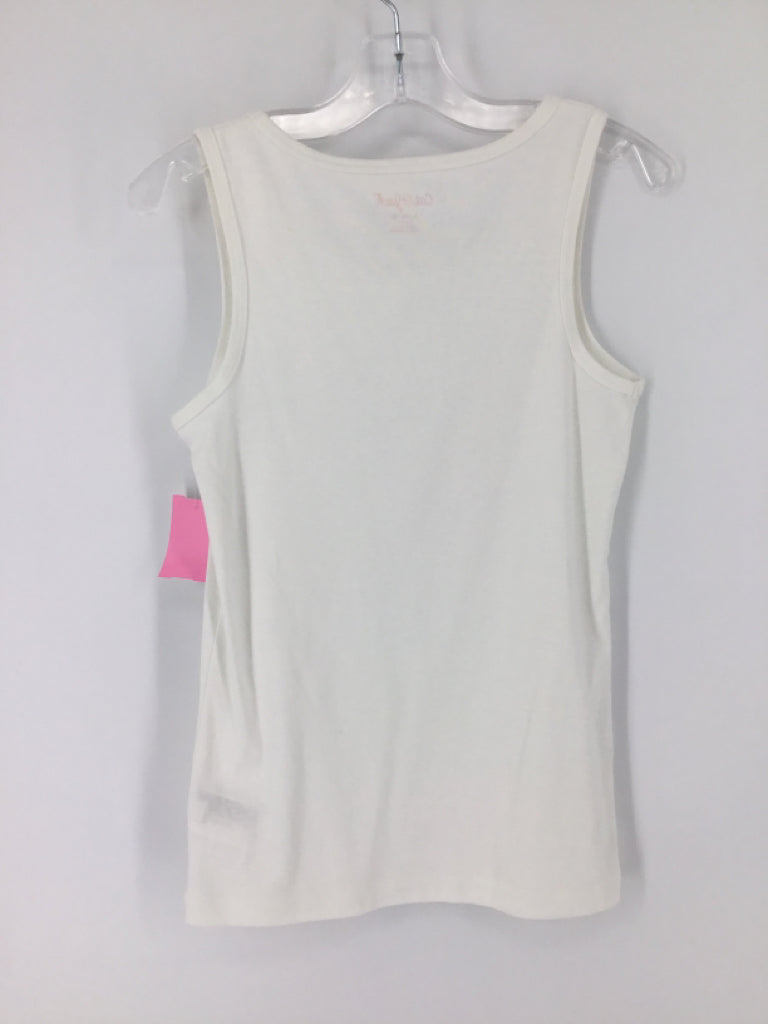 Cat & Dogma Child Size 10 White Tank top - girls